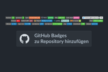 GitHub Badges zu Repository hinzufügen
